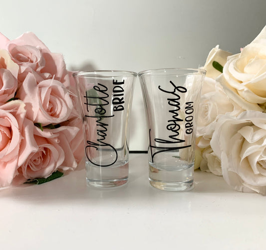 Personalised Wedding Shot Glass