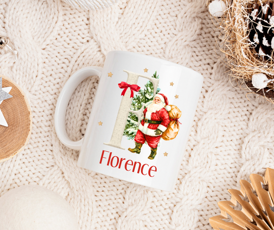 Personalised Christmas Santa Mug