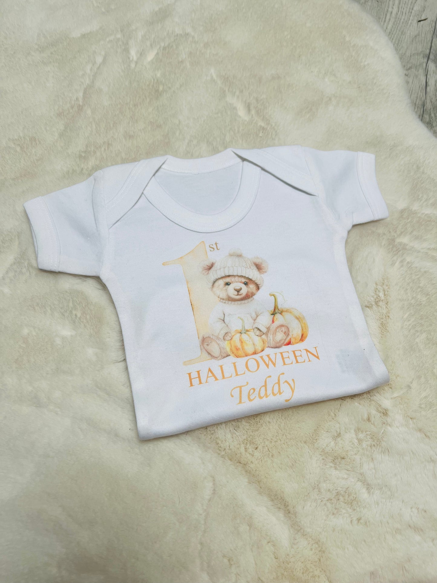 Personalised 1st Halloween Baby Grow